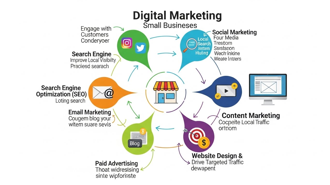 Küçük İşletmeler İçin Dijital Pazarlama: Başarı ve Büyüme Rehberi (2025)